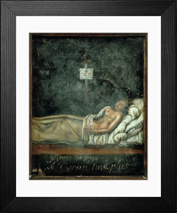 Framed Print : Portrait de Louis-Michel Le Peletier de Saint-Fargeau (1760-1793), sur son lit de mort, c1793. Creator: Jacques-Louis David Framed Print : Portrait de Louis-Michel Le Peletier de Saint-Fargeau (1760-1793), sur son lit de mort, c1793. Creator: Jacques-Louis David