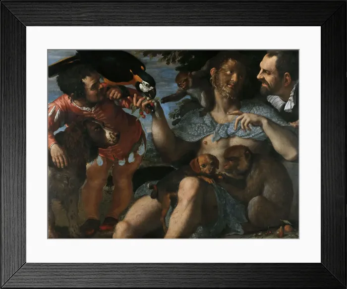 Framed Print : Hairy Harry, Mad Peter and Tiny Amon, c. 1598. Creator: Carracci, Agostino (1557-1602) Framed Print : Hairy Harry, Mad Peter and Tiny Amon, c. 1598. Creator: Carracci, Agostino (1557-1602)