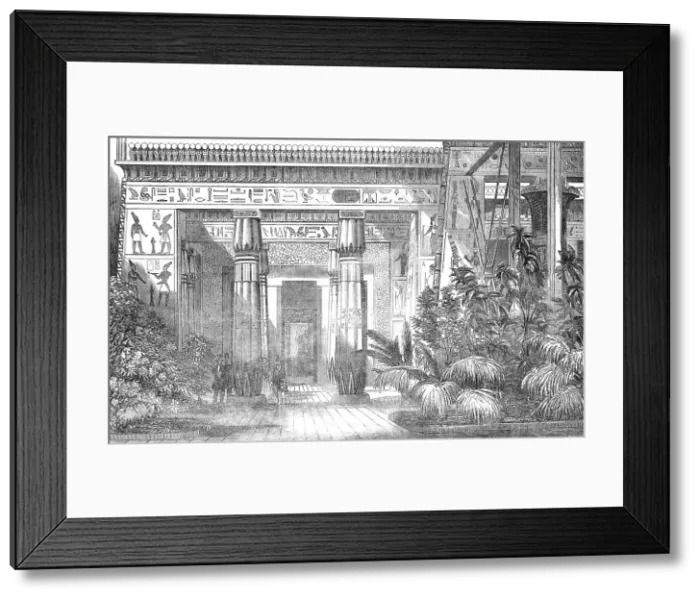 Framed Print : The Crystal Palace - the Egyptian Court - Entrance to the Tomb of Beni Hassan, 1854. Creator: Unknown Framed Print : The Crystal Palace - the Egyptian Court - Entrance to the Tomb of Beni Hassan, 1854. Creator: Unknown