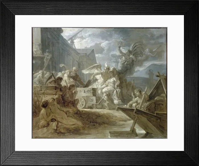 Framed Print : Allégorie de la ville de Paris, c1765. Creator: Gabriel François Doyen Framed Print : Allégorie de la ville de Paris, c1765. Creator: Gabriel François Doyen