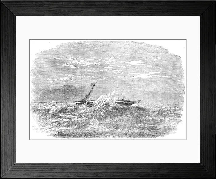 Framed Print : Wreck of The Douro steam-ship, on the Paracels, in the China Sea, 1854. Creator: Unknown. Wreck of The Douro steam-ship, on the Paracels, in the China Sea, 1854. Creator: Unknown Framed Print : Wreck of The Douro steam-ship, on the Paracels, in the China Sea, 1854. Creator: Unknown. Wreck of The Douro steam-ship, on the Paracels, in the China Sea, 1854. Creator: Unknown