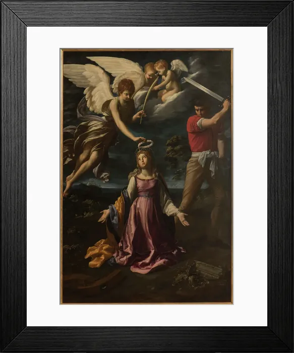 Framed Print : The Martyrdom of Saint Catherine of Alexandria, 1605-1606. Creator: Reni, Guido (1575-1642) Framed Print : The Martyrdom of Saint Catherine of Alexandria, 1605-1606. Creator: Reni, Guido (1575-1642)