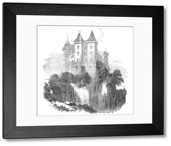 Framed Print : The Chateau, at Pau, 1854. Creator: Unknown Framed Print : The Chateau, at Pau, 1854. Creator: Unknown