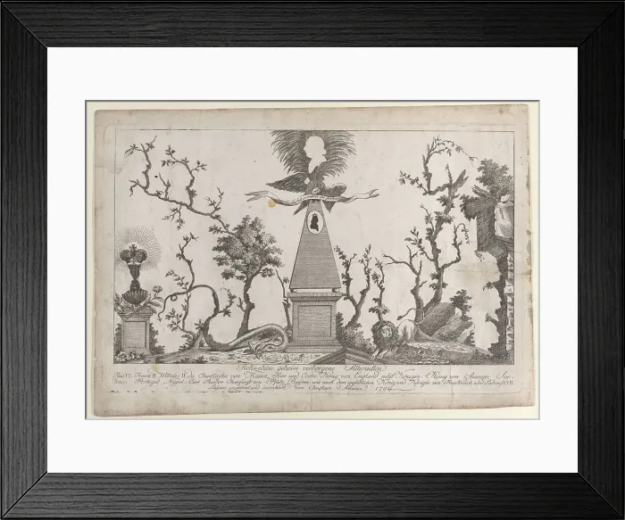 Framed Print : Hidden silhouettes of the rulers of Europe, 1794. Creator: Lussano Framed Print : Hidden silhouettes of the rulers of Europe, 1794. Creator: Lussano