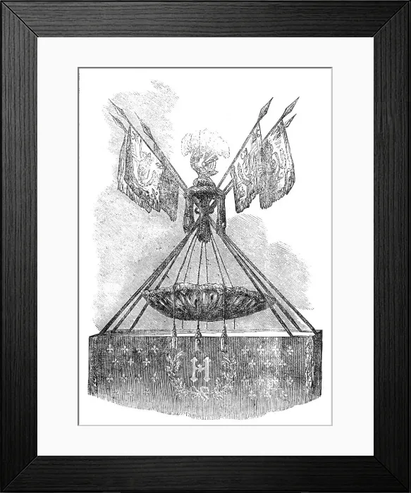 Framed Print : Cradle of Henri IV, at the Chateau, Pau, 1854. Creator: Unknown Framed Print : Cradle of Henri IV, at the Chateau, Pau, 1854. Creator: Unknown