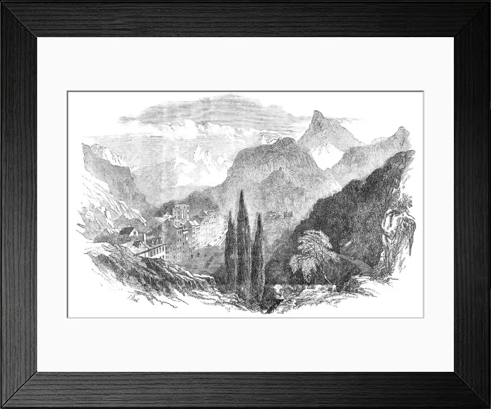 Framed Print : Eaux Bonnes, Pyrenees, 1854. Creator:s Read Framed Print : Eaux Bonnes, Pyrenees, 1854. Creator:s Read