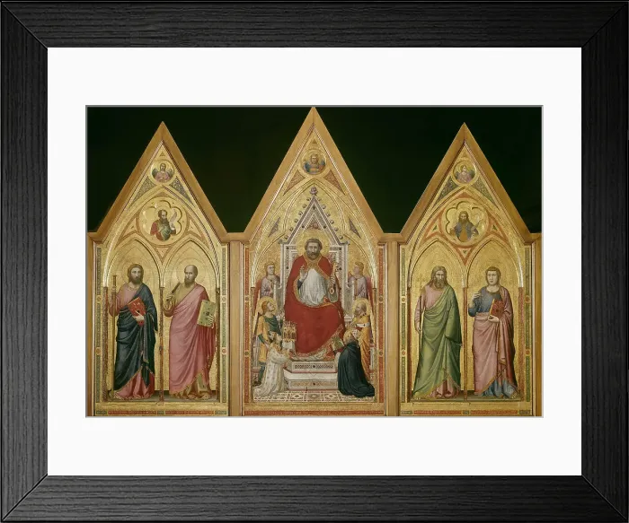 Framed Print : Stefaneschi Triptych (verso), ca 1330. Creator: Giotto di Bondone (1266-1377) Framed Print : Stefaneschi Triptych (verso), ca 1330. Creator: Giotto di Bondone (1266-1377)