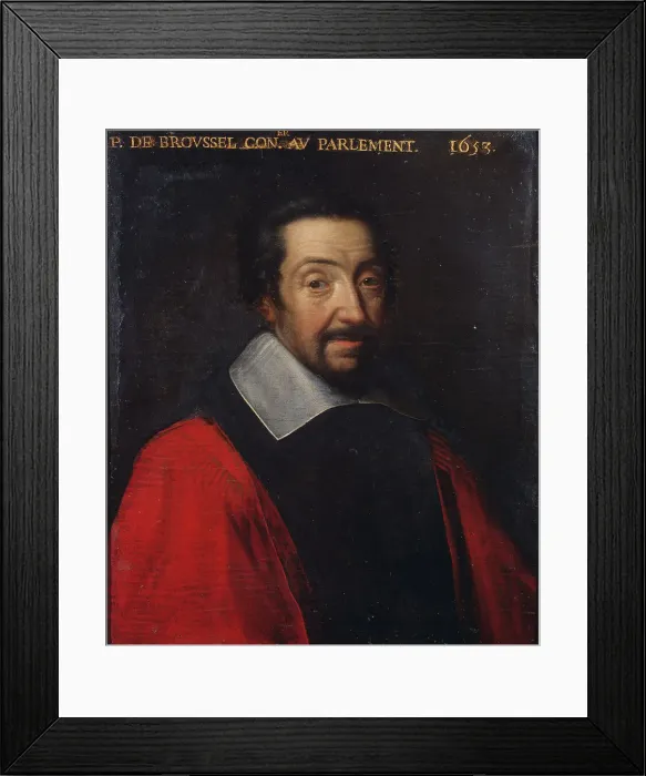 Framed Print : Portrait de Pierre Broussel (1576-1654), conseiller au parlement de Paris, 1653. Creator: Ecole Francaise Framed Print : Portrait de Pierre Broussel (1576-1654), conseiller au parlement de Paris, 1653. Creator: Ecole Francaise