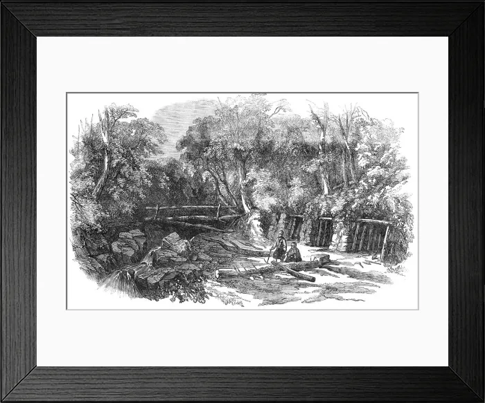 Framed Print : Entrance to the Coal-Mine of Heraclea, on the Black Sea, 1854. Creator: Unknown Framed Print : Entrance to the Coal-Mine of Heraclea, on the Black Sea, 1854. Creator: Unknown
