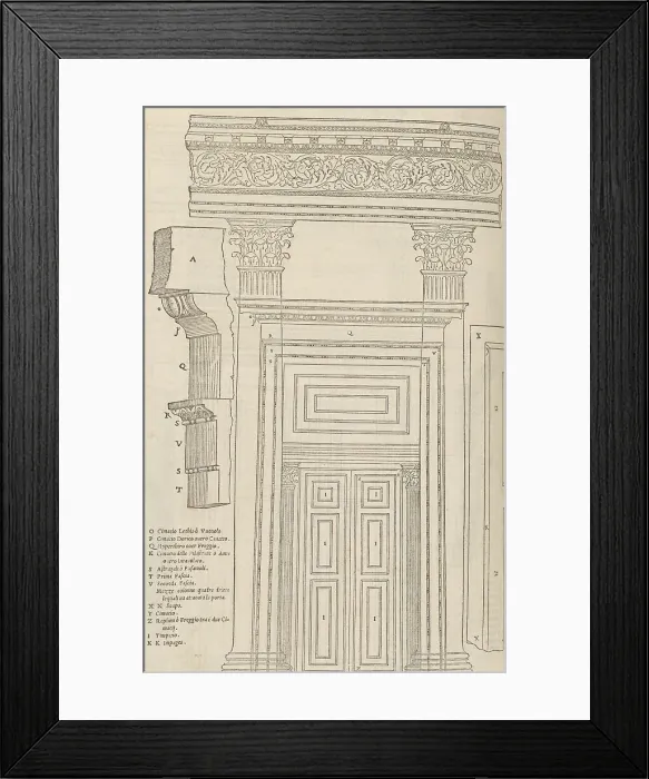 Framed Print : I dieci libri dell'architettura di M. Vitruvio tradutti et commentati da monsignor Barbaro... 1556. Creators: Vitruvius, Andrea Palladio, Daniele Barbaro, Giuseppe Porta Framed Print : I dieci libri dell'architettura di M. Vitruvio tradutti et commentati da monsignor Barbaro... 1556. Creators: Vitruvius, Andrea Palladio, Daniele Barbaro, Giuseppe Porta