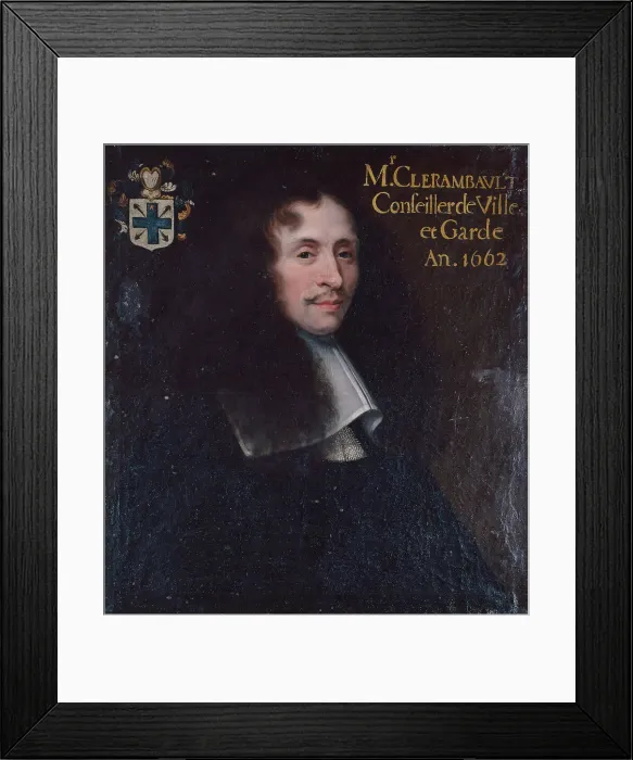 Framed Print : Portrait de Charles Clérambault, conseiller de la Ville de Paris en 1661, 1662. Creator: Ecole Francaise Framed Print : Portrait de Charles Clérambault, conseiller de la Ville de Paris en 1661, 1662. Creator: Ecole Francaise