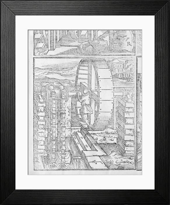 Framed Print : I dieci libri dell'architettura di M. Vitruvio tradutti et commentati da monsignor Barbaro... 1556. Creator: Vitruvius Framed Print : I dieci libri dell'architettura di M. Vitruvio tradutti et commentati da monsignor Barbaro... 1556. Creator: Vitruvius