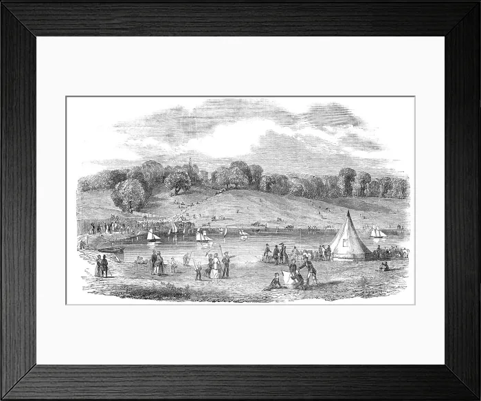Framed Print : The Highgate Model Yacht Club, 1854. Creator: Unknown Framed Print : The Highgate Model Yacht Club, 1854. Creator: Unknown