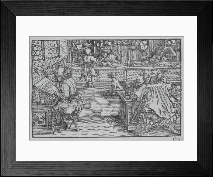 Framed Print : Officia M.T.C. Von den tugentsamen ämptern, 1531. Creators: Marcus Tullius Cicero, Hans Burgkmair, the Elder, Hans Weiditz, Master DS Framed Print : Officia M.T.C. Von den tugentsamen ämptern, 1531. Creators: Marcus Tullius Cicero, Hans Burgkmair, the Elder, Hans Weiditz, Master DS