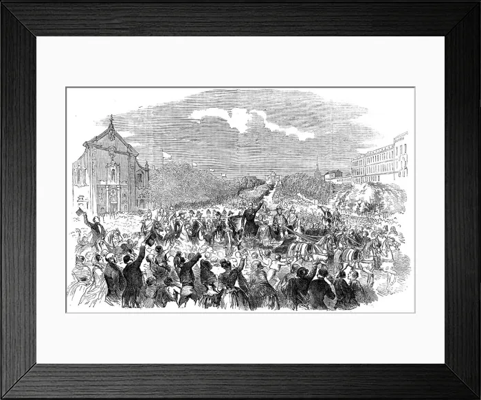 Framed Print : Public Entry of Espartero into Madrid, 1854. Creator: Unknown