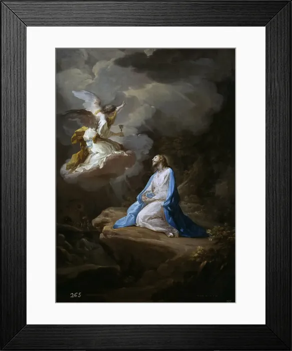 Framed Print : The Agony in the Garden, c. 1754. Creator: Giaquinto, Corrado (1703-1766) Framed Print : The Agony in the Garden, c. 1754. Creator: Giaquinto, Corrado (1703-1766)