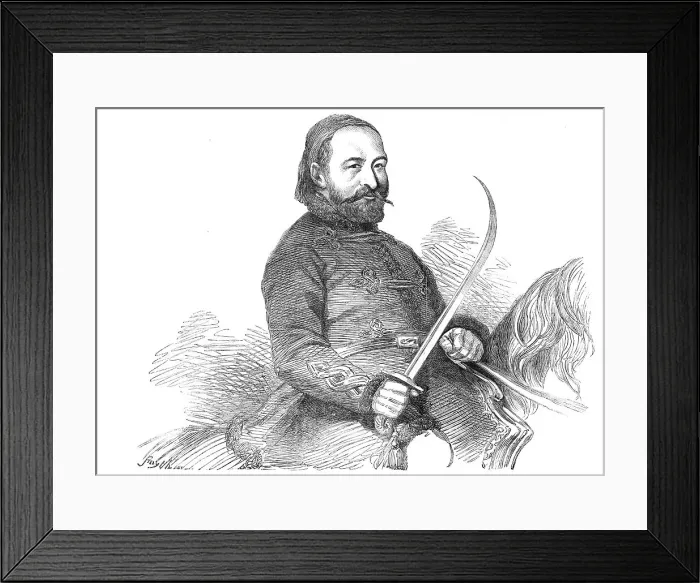 Framed Print : Selim Pacha Muschir, Commander-in-Chief of the Turkish Army of Batoum, 1854. Creator: Unknown Framed Print : Selim Pacha Muschir, Commander-in-Chief of the Turkish Army of Batoum, 1854. Creator: Unknown