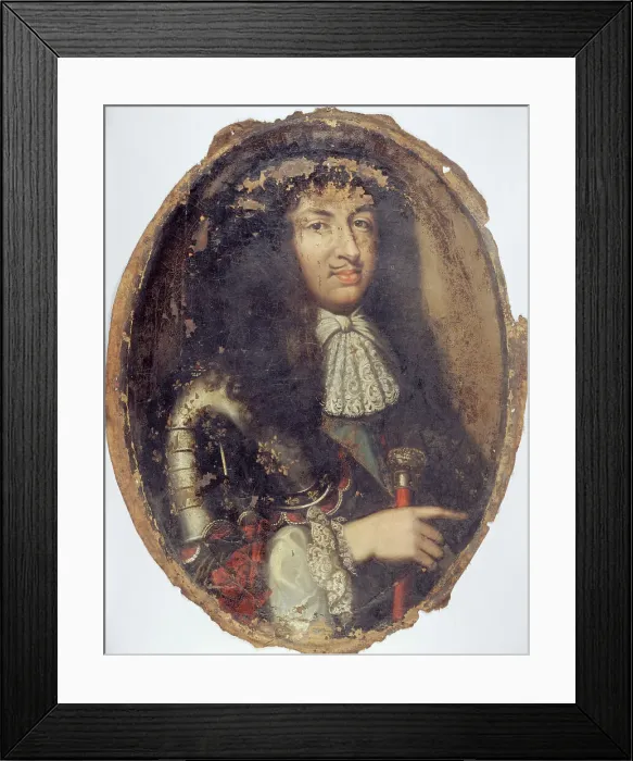 Framed Print : Portrait de Louis XIV (1638-1715), roi de France, c1670. Creator: Ecole Francaise Framed Print : Portrait de Louis XIV (1638-1715), roi de France, c1670. Creator: Ecole Francaise