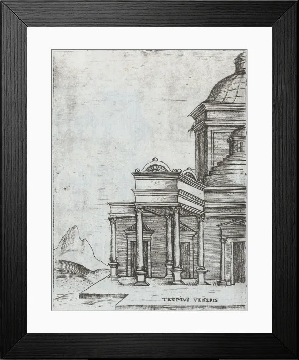 Framed Print : Arcus Lutii Septimii, from a Series of Prints depicting (reconstructed) Bui... Plate ca. 1530-1550. Creator: Master GA Framed Print : Arcus Lutii Septimii, from a Series of Prints depicting (reconstructed) Bui... Plate ca. 1530-1550. Creator: Master GA