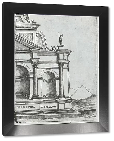 Palatium Caesaris Parisiis, from a Series of Prints depicting (reconstructe... Plate ca. 1530-1550. Creator: Master GA)