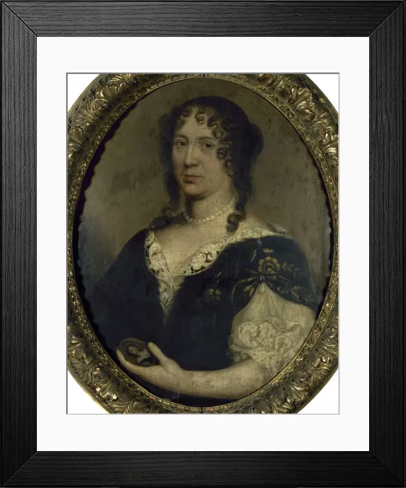 Framed Print : Portrait de femme, autrefois identifiée comme Mme de Sévigné, c1680. Creator: Ecole Francaise Framed Print : Portrait de femme, autrefois identifiée comme Mme de Sévigné, c1680. Creator: Ecole Francaise