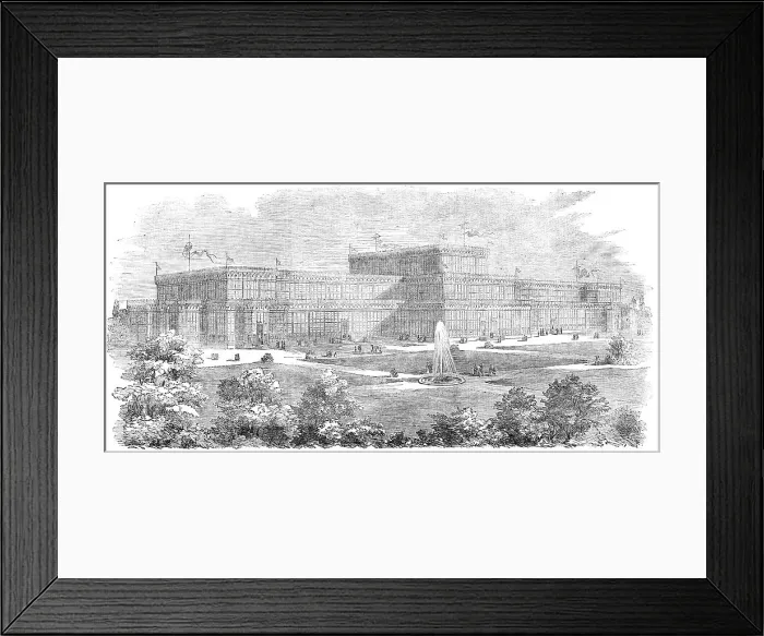 Framed Print : The Industrial Exhibition, at Munich, 1854. Creator: Unknown Framed Print : The Industrial Exhibition, at Munich, 1854. Creator: Unknown