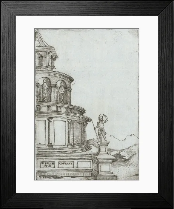 Framed Print : Termae Deocletiani, from a Series of Prints depicting (reconstructed) Build... Plate ca. 1530-1550. Creator: Master GA Framed Print : Termae Deocletiani, from a Series of Prints depicting (reconstructed) Build... Plate ca. 1530-1550. Creator: Master GA