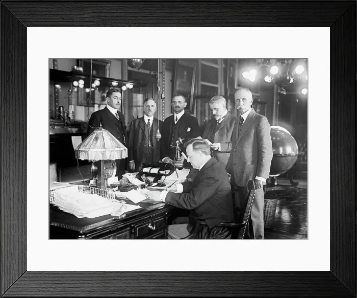 Framed Print : War Council, 1917. Creator: Harris & Ewing. War Council, 1917. Creator: Harris & Ewing Framed Print : War Council, 1917. Creator: Harris & Ewing. War Council, 1917. Creator: Harris & Ewing