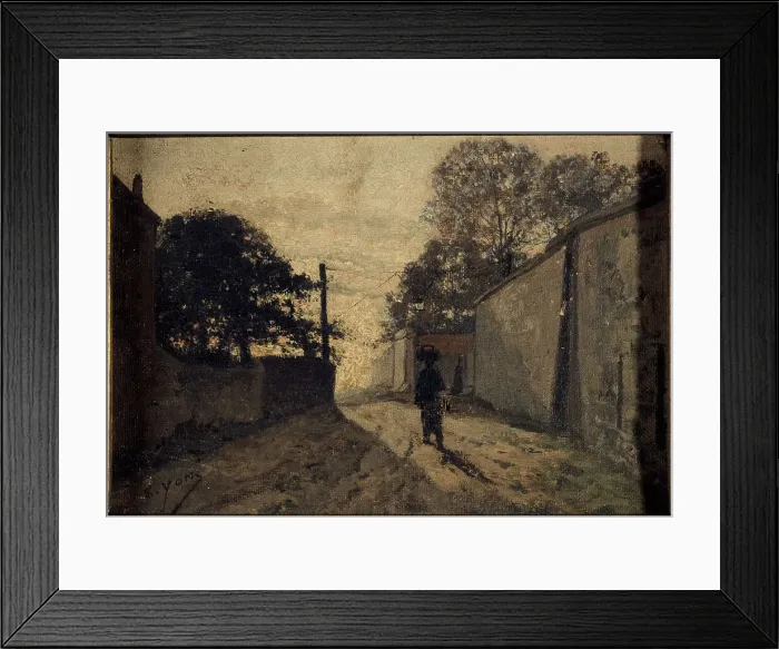 Framed Print : Rue Saint-Vincent in Montmartre, c1865. Creator: Edmond Charles Joseph Yon Framed Print : Rue Saint-Vincent in Montmartre, c1865. Creator: Edmond Charles Joseph Yon