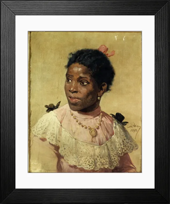 Framed Print : Miss Nabou, 1892. Creator: Adolphe Yvon Framed Print : Miss Nabou, 1892. Creator: Adolphe Yvon