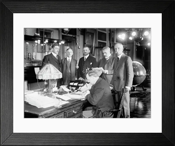 Framed Print : War Council, 1917. Creator: Harris & Ewing. War Council, 1917. Creator: Harris & Ewing Framed Print : War Council, 1917. Creator: Harris & Ewing. War Council, 1917. Creator: Harris & Ewing