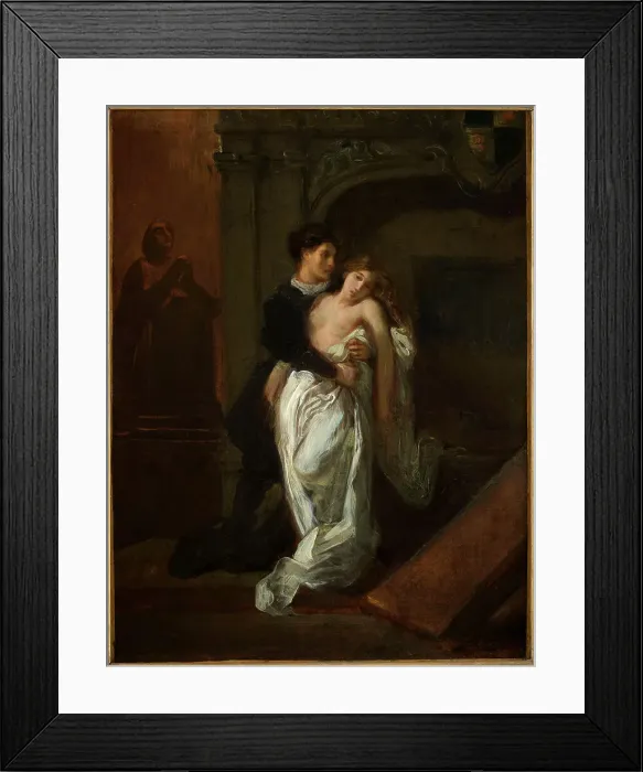 Framed Print : Romeo and Juliet in front of the Capulet tomb, c. 1850. Creator: Delacroix, Eugène (1798-1863) Framed Print : Romeo and Juliet in front of the Capulet tomb, c. 1850. Creator: Delacroix, Eugène (1798-1863)