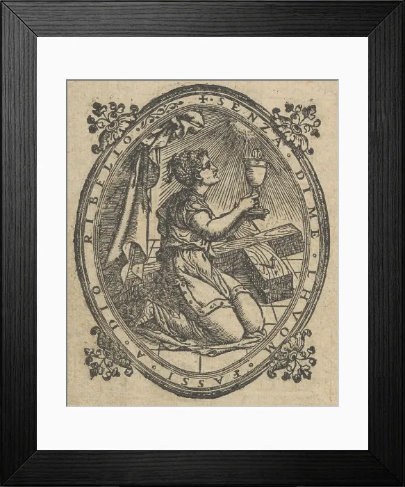 Framed Print : La Gloria et l'Honore di Ponti Tagliati, E Ponti in Aere, page 16 (verso), 1556. Creator: Matteo Pagano Framed Print : La Gloria et l'Honore di Ponti Tagliati, E Ponti in Aere, page 16 (verso), 1556. Creator: Matteo Pagano