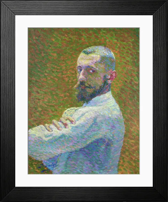 Framed Print : Autoportrait à la veste blanche, 1889. Creator: Monfreid, George-Daniel (Géo) de (1856-1929) Framed Print : Autoportrait à la veste blanche, 1889. Creator: Monfreid, George-Daniel (Géo) de (1856-1929)