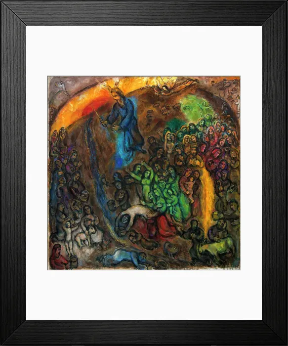 Framed Print : Le frappement du rocher (Moses Striking Water from the Rock), 1960-1966. Creator: Chagall, Marc (1887-1985) Framed Print : Le frappement du rocher (Moses Striking Water from the Rock), 1960-1966. Creator: Chagall, Marc (1887-1985)