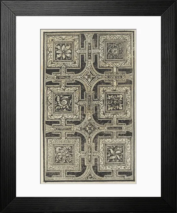 Framed Print : Trionfo Di Virtu. Libro Novo... page 5 (recto), 1563. Creator: Matteo Pagano Framed Print : Trionfo Di Virtu. Libro Novo... page 5 (recto), 1563. Creator: Matteo Pagano