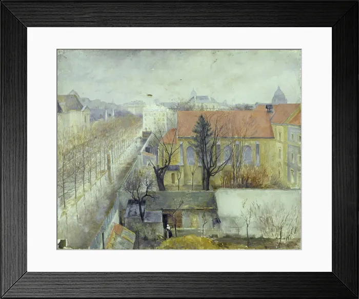Framed Print : Sanctuary at Bon Pasteur seen from Place Denfert-Rochereau, 1890. Creator: Edouard Zawiski Framed Print : Sanctuary at Bon Pasteur seen from Place Denfert-Rochereau, 1890. Creator: Edouard Zawiski