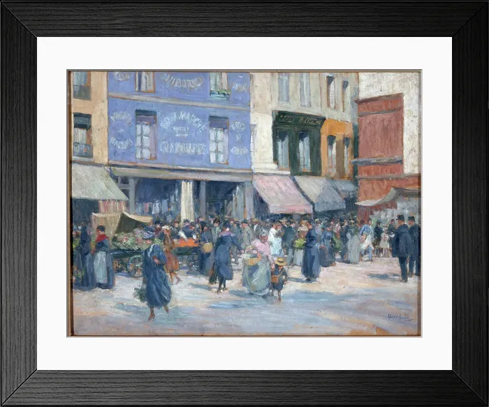 Framed Print : Rue Mouffetard, c1920. Creator: Henri Achillo Zo Framed Print : Rue Mouffetard, c1920. Creator: Henri Achillo Zo