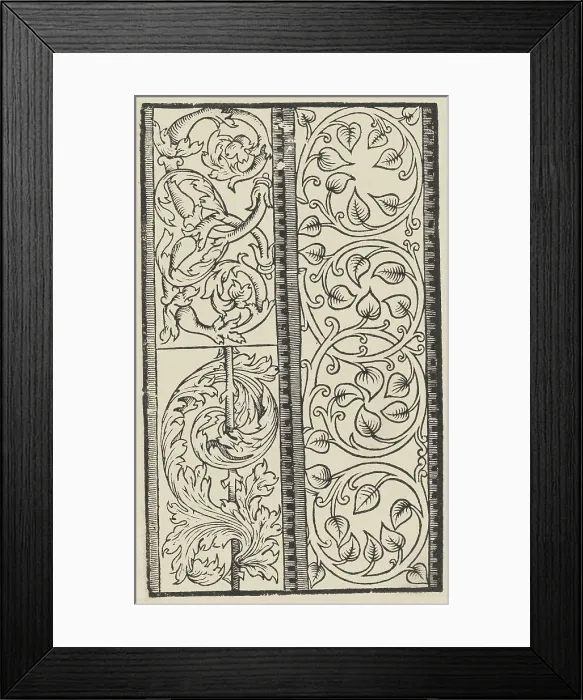 Framed Print : Trionfo Di Virtu. Libro Novo... page 22 (verso), 1563. Creator: Matteo Pagano Framed Print : Trionfo Di Virtu. Libro Novo... page 22 (verso), 1563. Creator: Matteo Pagano