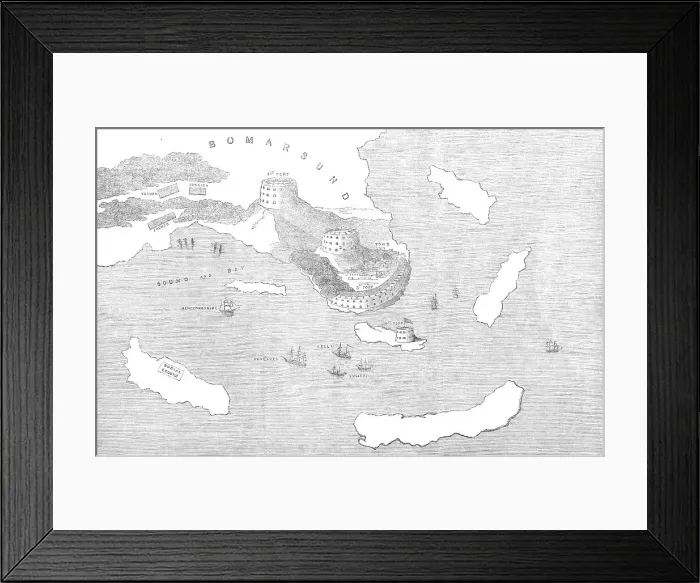 Framed Print : Fortifications of Bomarsund, 1854. Creator: Unknown Framed Print : Fortifications of Bomarsund, 1854. Creator: Unknown