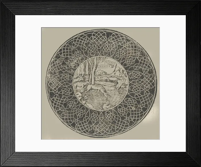 Framed Print : Trionfo Di Virtu. Libro Novo... page 30 (recto), 1563. Creator: Matteo Pagano Framed Print : Trionfo Di Virtu. Libro Novo... page 30 (recto), 1563. Creator: Matteo Pagano