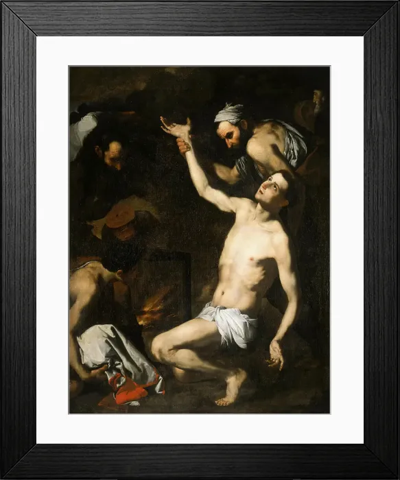 Framed Print : The Martyrdom of Saint Lawrence, c. 1616-1618. Creator: Ribera, José, de (1591-1652) Framed Print : The Martyrdom of Saint Lawrence, c. 1616-1618. Creator: Ribera, José, de (1591-1652)