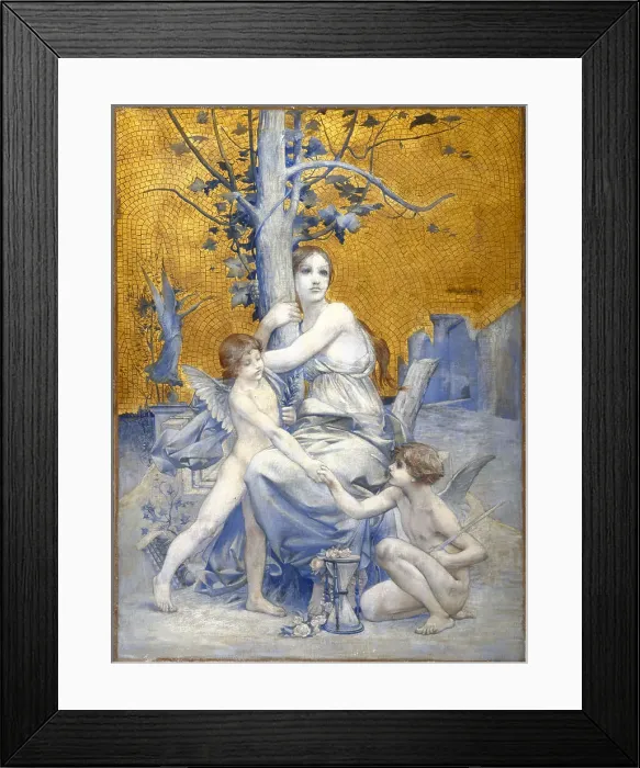 Framed Print : Allegory of time, 1896. Creator: Unknown Framed Print : Allegory of time, 1896. Creator: Unknown