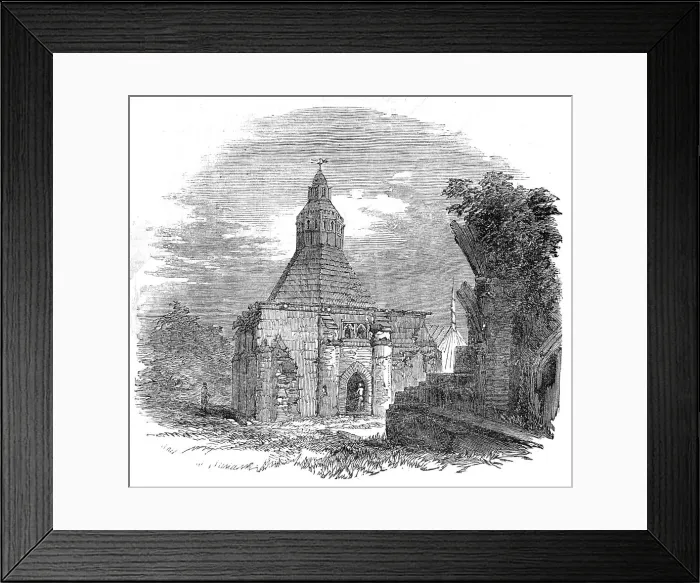 Framed Print : The Abbot's Kitchen, Glastonbury, 1854. Creator: Unknown