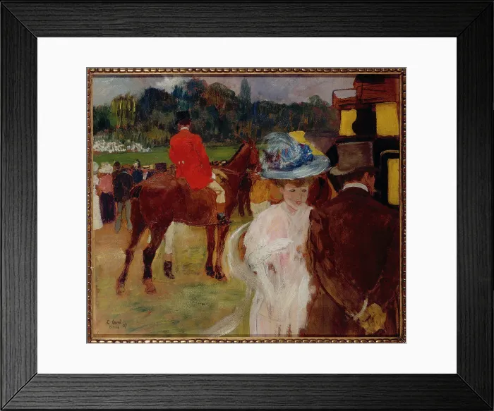 Framed Print : At the Auteuil races (the Draggs), 1907. Creator: Unknown Framed Print : At the Auteuil races (the Draggs), 1907. Creator: Unknown