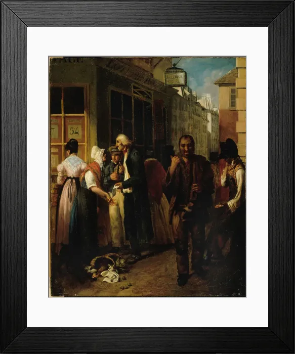 Framed Print : Bureau de la loterie royale sous la Restauration, c1820. Creator: Ecole Francaise Framed Print : Bureau de la loterie royale sous la Restauration, c1820. Creator: Ecole Francaise