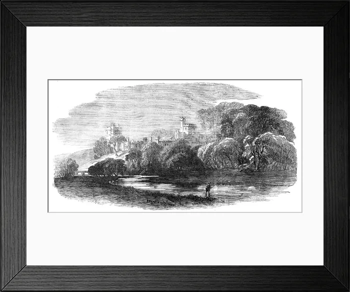 Framed Print : Haddon Hall, from the Bakewell-Road, 1854. Creator:s Read Framed Print : Haddon Hall, from the Bakewell-Road, 1854. Creator:s Read