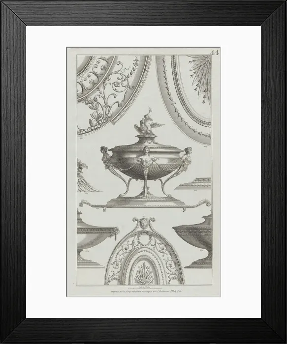 Framed Print : Vases and Vessels, nos. 248-254 ('Designs for Various Ornaments, pl. 44), July 1... July 17, 1782. Creator: Michelangelo Pergolesi. Vases and Vessels, nos. 248-254 ('Designs for Various Ornaments, pl. 44), July 1... July 17, 1782 Framed Print : Vases and Vessels, nos. 248-254 ('Designs for Various Ornaments, pl. 44), July 1... July 17, 1782. Creator: Michelangelo Pergolesi. Vases and Vessels, nos. 248-254 ('Designs for Various Ornaments, pl. 44), July 1... July 17, 1782