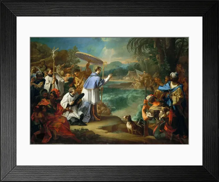 Framed Print : The Miracle of Saint Turibio, Archbishop of Lima, 1726. Creator: Conca, Sebastiano (1680-1764) Framed Print : The Miracle of Saint Turibio, Archbishop of Lima, 1726. Creator: Conca, Sebastiano (1680-1764)