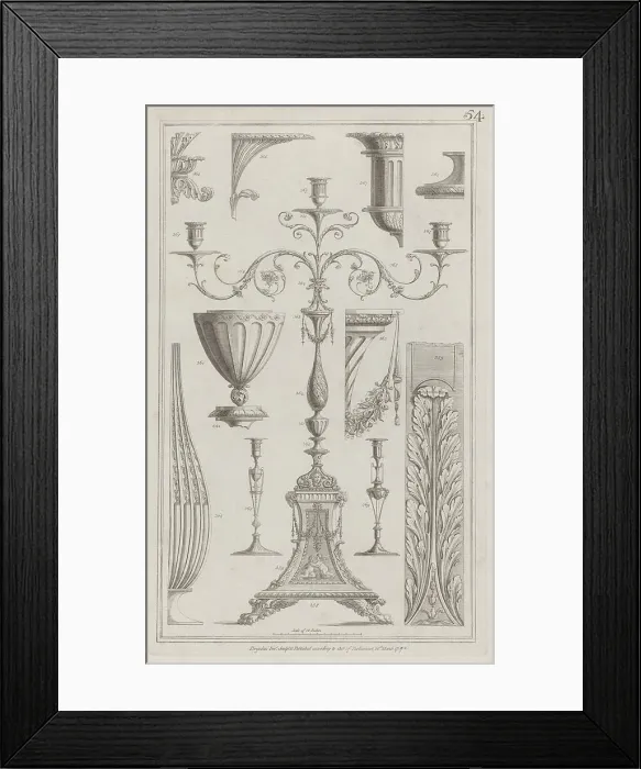 Framed Print : Candelabra, Vessels and Ornament, nos. 358-369 ('Designs for Various Ornaments, ... March 20, 1792. Creator: Michelangelo Pergolesi. Candelabra, Vessels and Ornament, nos. 358-369 ('Designs for Various Ornaments, ... March 20, 1792) Framed Print : Candelabra, Vessels and Ornament, nos. 358-369 ('Designs for Various Ornaments, ... March 20, 1792. Creator: Michelangelo Pergolesi. Candelabra, Vessels and Ornament, nos. 358-369 ('Designs for Various Ornaments, ... March 20, 1792)